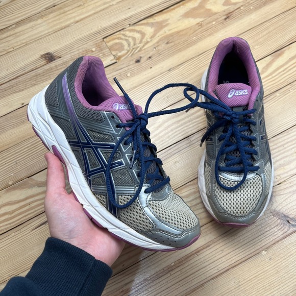 Asics Shoes - Asics Gel-Contend 4 Womens Running Shoes Grey Purple Silver athletic Size 6.5